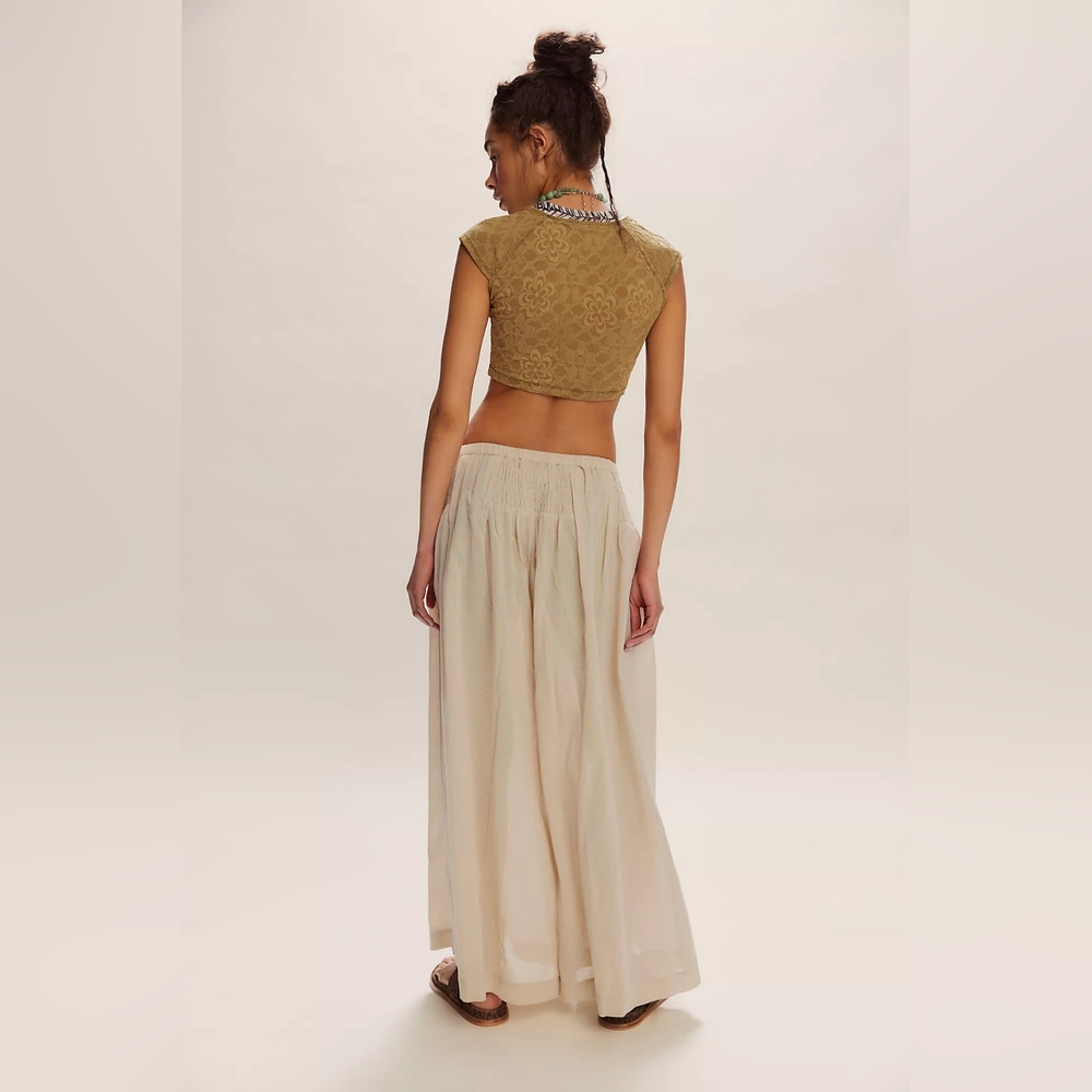 FREE PEOPLE Rising Sun Pants NWT Oatmeal - Picture 2 of 7